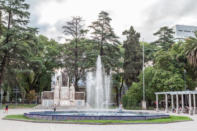 Plaza Italia Mendoza Argentine photo libre de droits