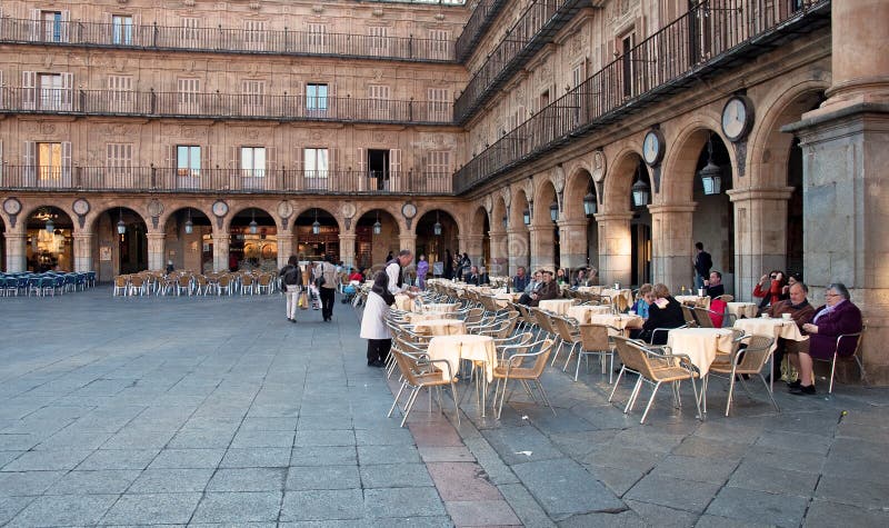 Plaza Mayor of Salamanca royalty free stock photography