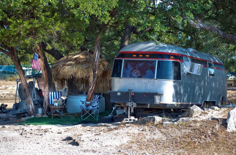 Funky beach campsite in the shade. Funky beach campsite in the shade