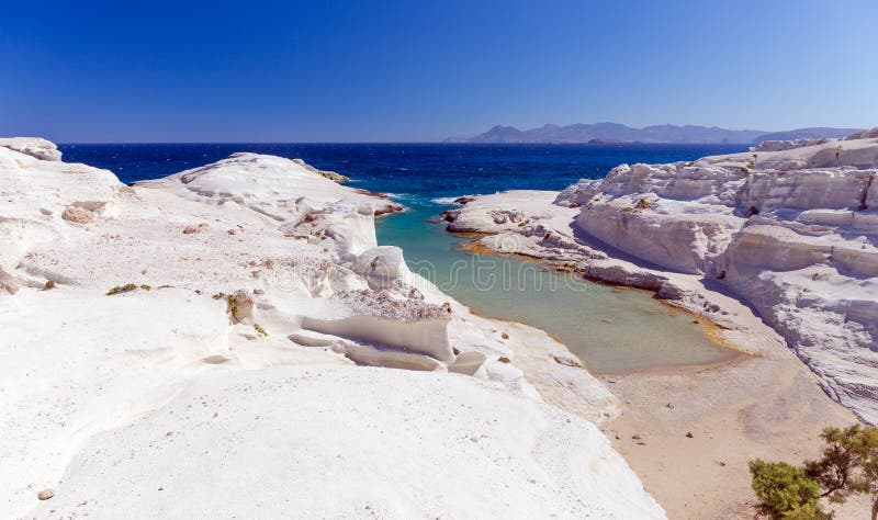 plażowy Cyclades Greece wyspy milos sarakiniko