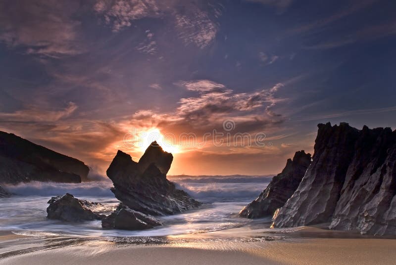 plażowy guincho obrazy stock plażowy guincho obrazy stock