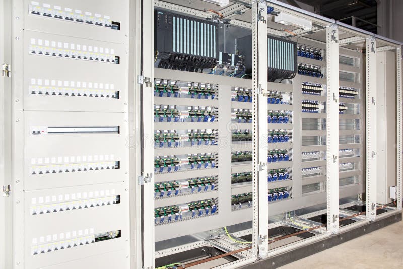 Plc automated system electrical panel board