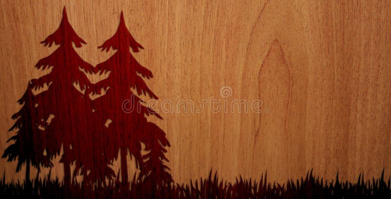 Pleasant Wood On Wood Background - Version 2