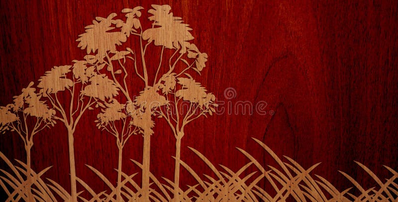 Pleasant Wood On Wood Background - Version 3