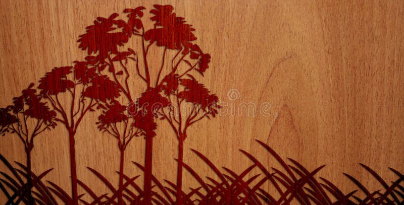 Pleasant Wood On Wood Background - Version 4