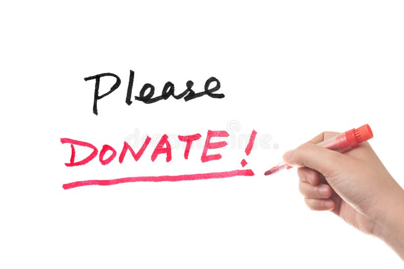 PLEASE DONATE stock illustration. Illustration of donate - 86670203