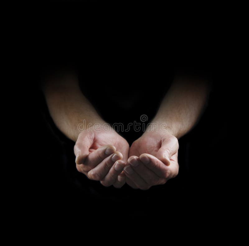 Hand Holding Please Donate Sign Stock Photo 191669165