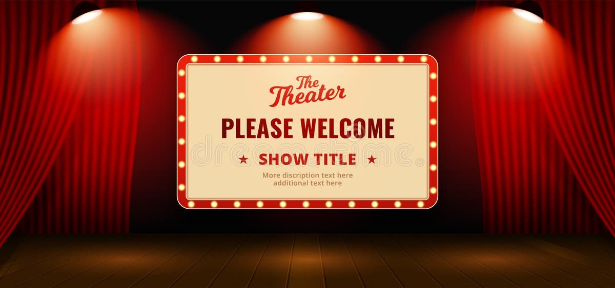 Theater Sign Template Stock Illustrations 13 243 Theater Sign Theater Sign Template Stock Illustrations 13 243 Theater Sign