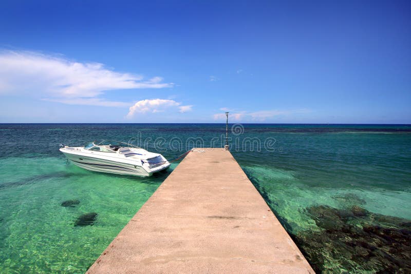 Pleasure boat docked