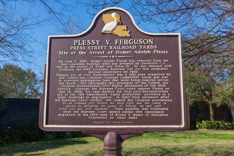 Plessy v. monument historique de ferguson