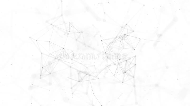 Plexus abstract network background Animation of a growing network stock illustration