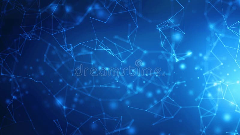 Plexus abstract network business technology science background. Big data visualisation. 4K Resolution Animation Video stock illustration