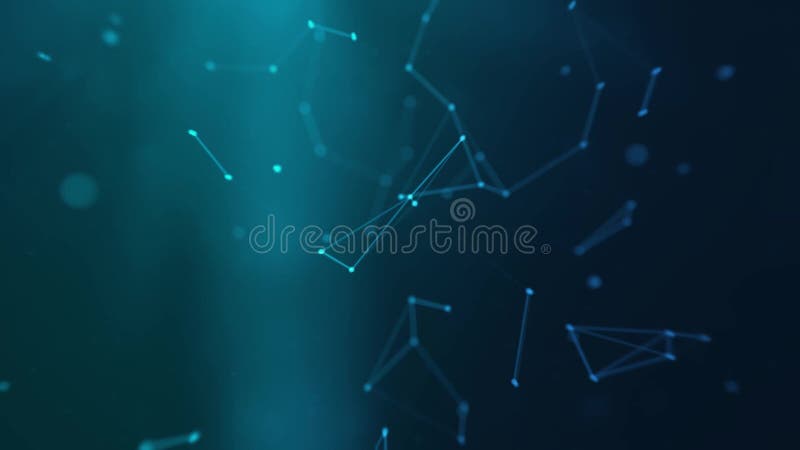 Plexus abstract network business technology science background in blue stock illustration
