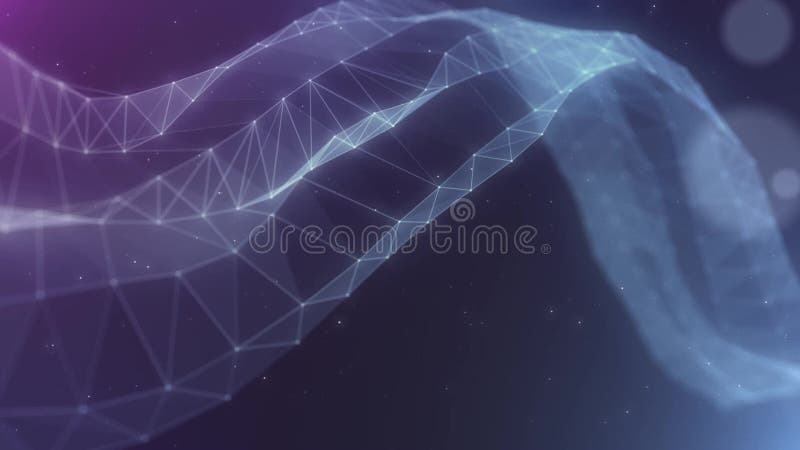 Plexus abstract network titles cinematic background stock illustration