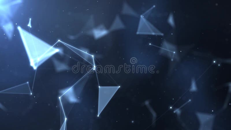 Plexus abstract network titles cinematic background stock illustration