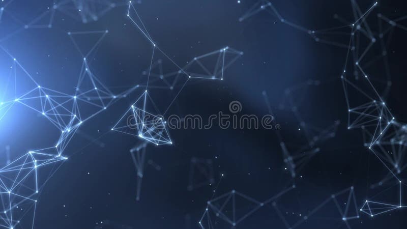 Plexus abstract network titles cinematic background vector illustration