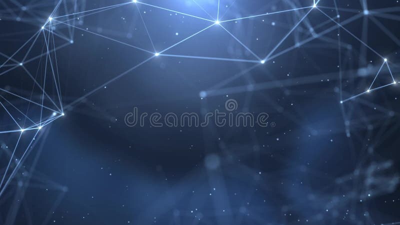 Plexus abstract network titles cinematic background vector illustration