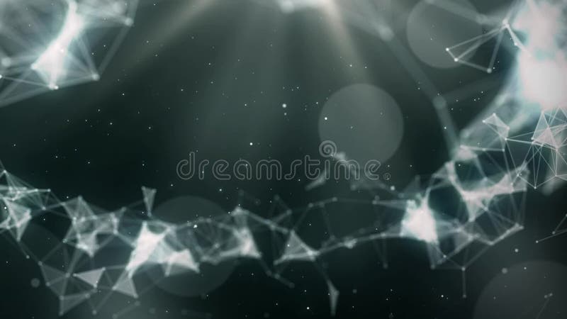 Plexus abstract network titles cinematic background stock illustration