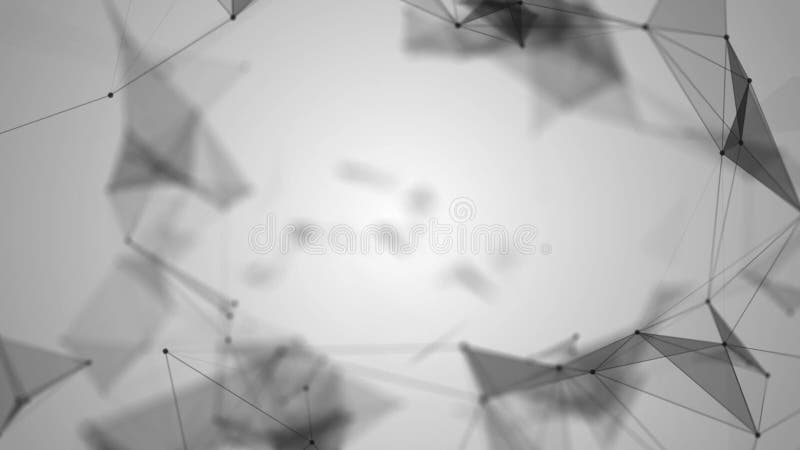 Plexus abstract network titles cinematic background vector illustration