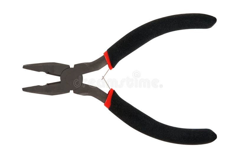 Pliers stock image. Image of single, tool, isolated, handle 14535921