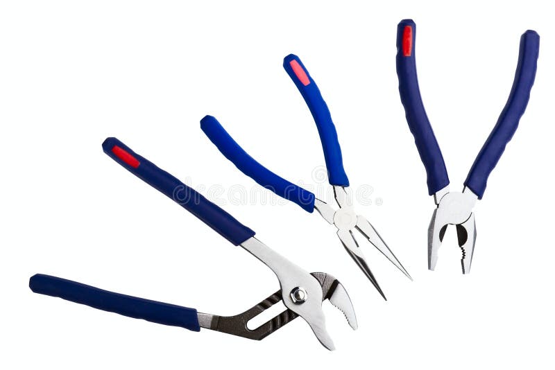 Pliers stock photo. Image of mechanical, steel, blue 25229272