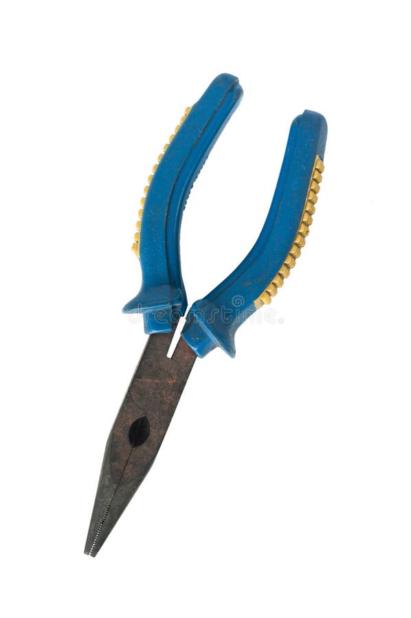 Pliers blue stock image. Image of handle, instrument 33983915