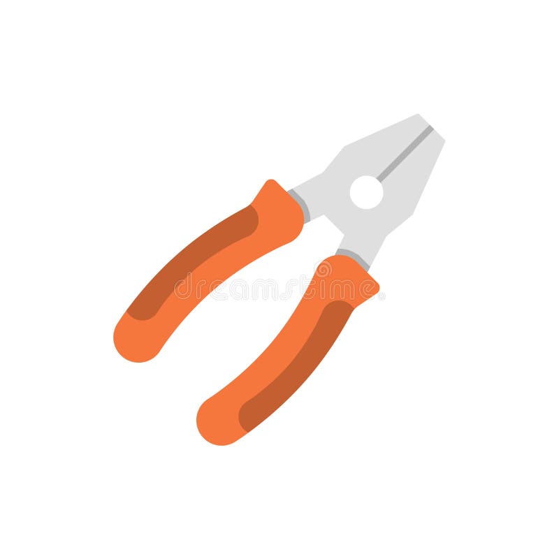 Pliers. flat vector icon stock vector. Illustration of closeup 138670689