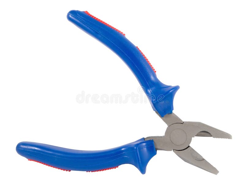 Pliers isolated on white stock photo. Image of vise, clip 20086932