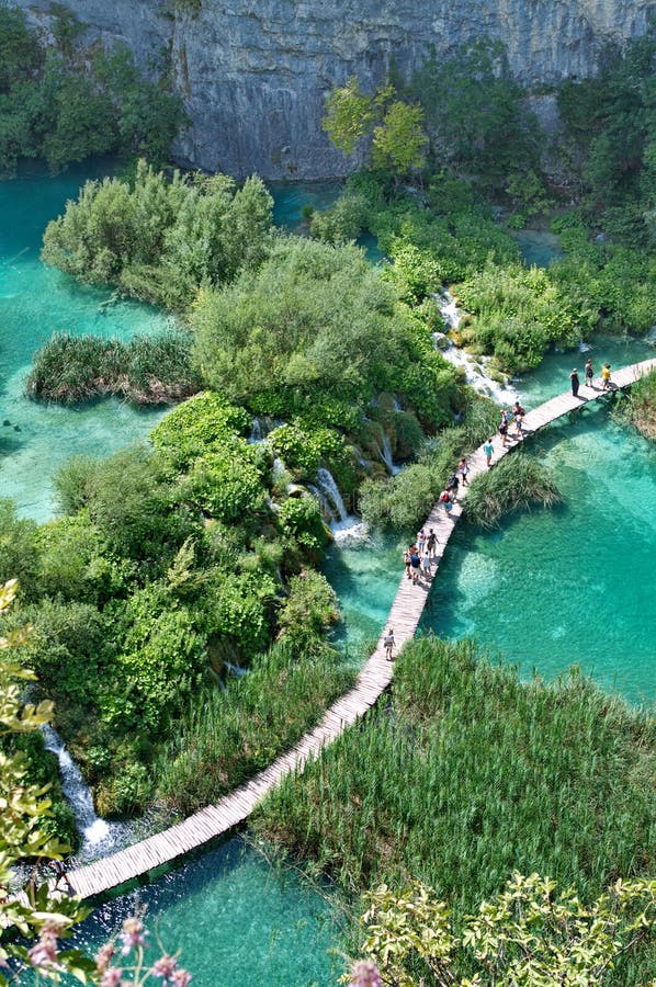 Plitvicemeren in Kroatië stock fotografie Plitvicemeren in Kroatië stock fotografie