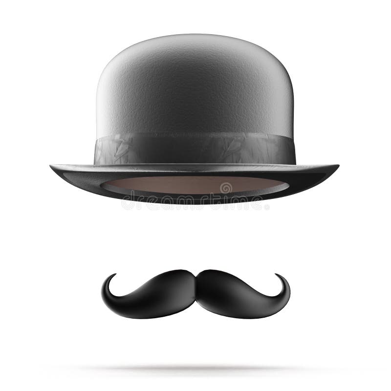 Plommonstop och mustascher stock illustrationer Plommonstop och mustascher stock illustrationer