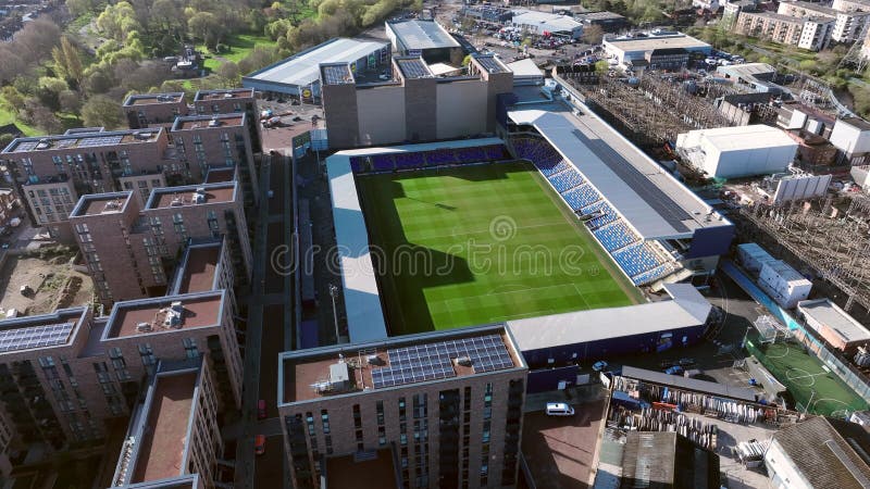 AFC Wimbledon Stadium Plough Lane Aerial View Stock Footage - Video of ...