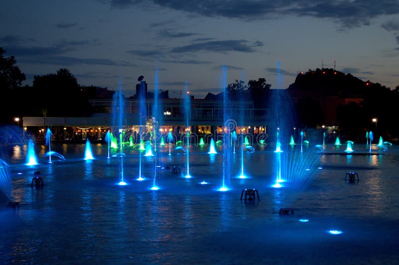 Plovdiv city magic fountais,Bulgaria