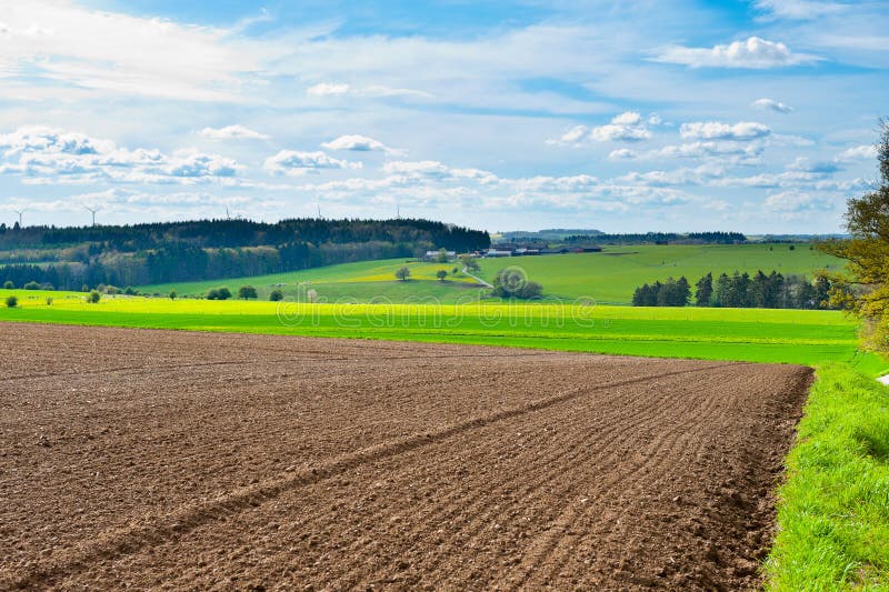 Plowed Field stock images