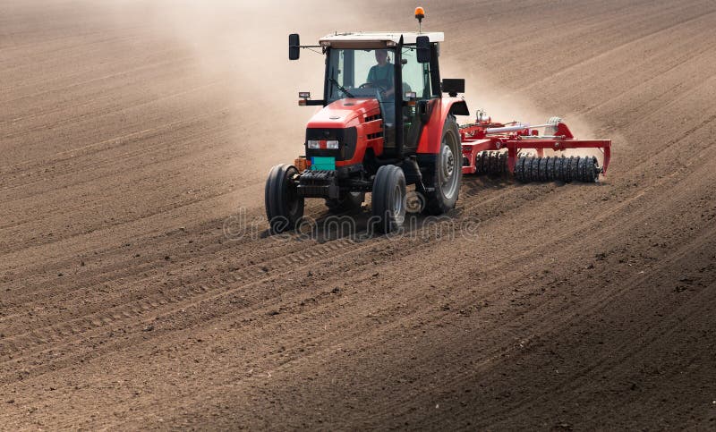 Plowing of stubble field royalty free stock photos Plowing of stubble field royalty free stock photos