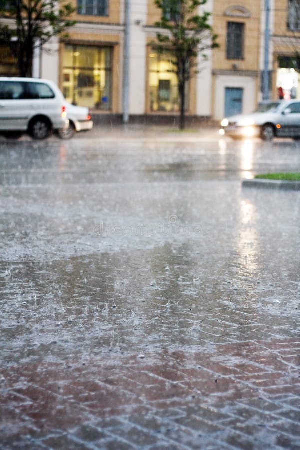 Rain in the big city. Rain in the big city