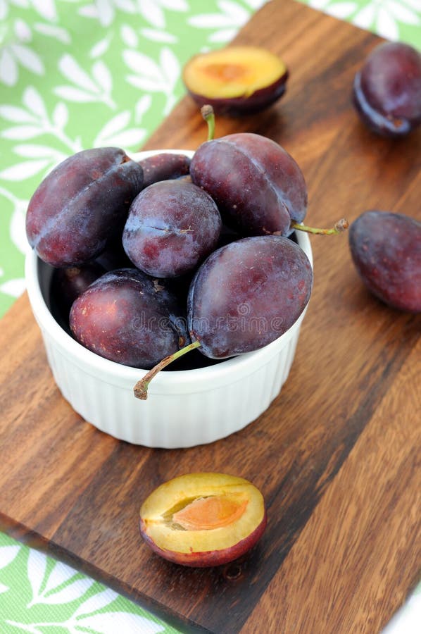 Organic Plums stock photo. Image of isolated, macro, delicious 7750362