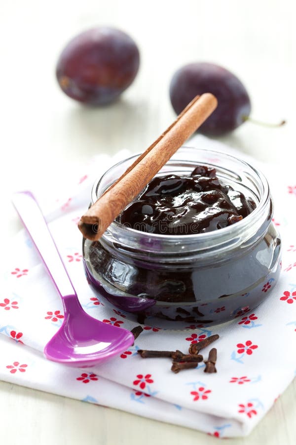 Plum jam stock photo. Image of spread, plum, food, nutrition 20902800
