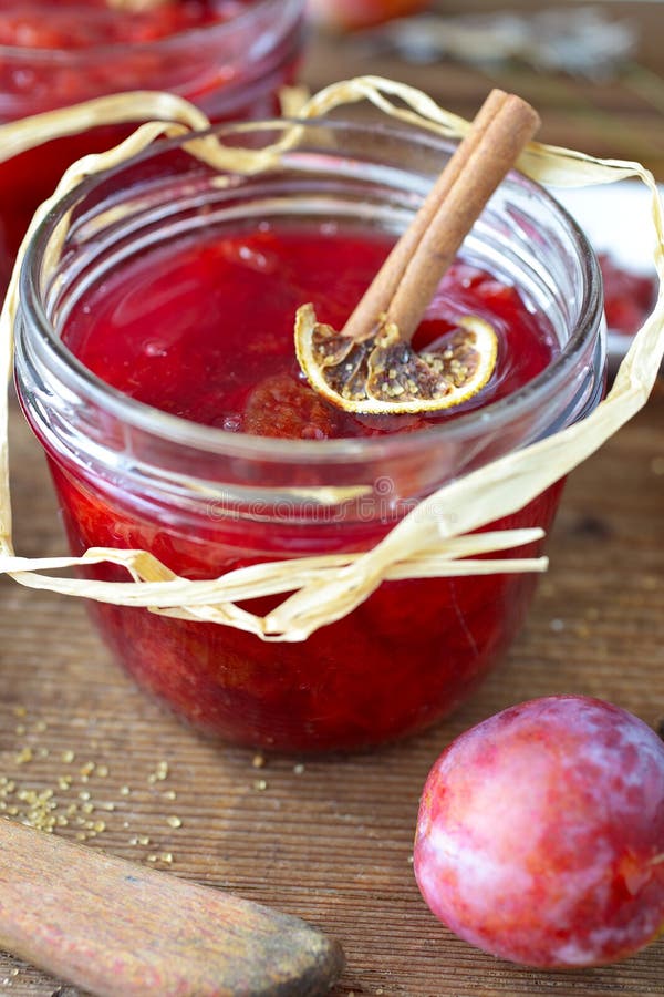 Plum jam stock photo. Image of nature, fresh, diet, homemade 33362606