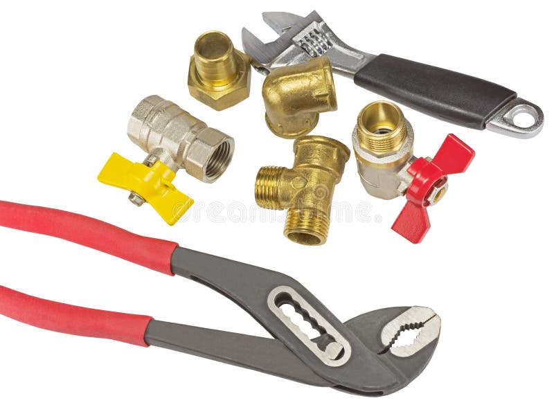 Plumbing Accessories and Tools Stock Image Image of plumber, valve