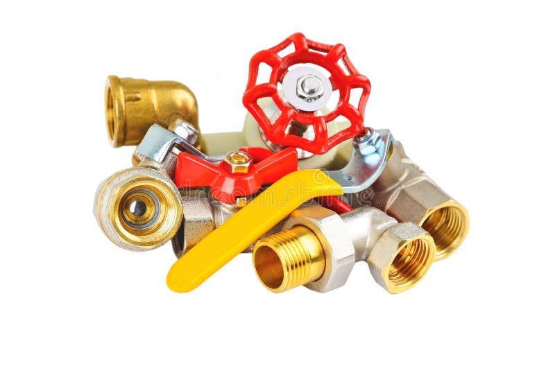Plumbing Fitting and Ball Valve Stock Photo Image of muft, equipment