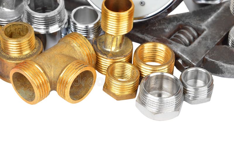 Plumbing Fitting, Showerhead And Wrench Stock Image Image of bathroom, construction 54845055