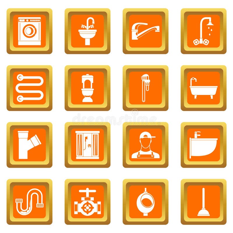 Orange Plumbing Icons Stock Illustrations 78 Orange Plumbing Icons Stock Illustrations