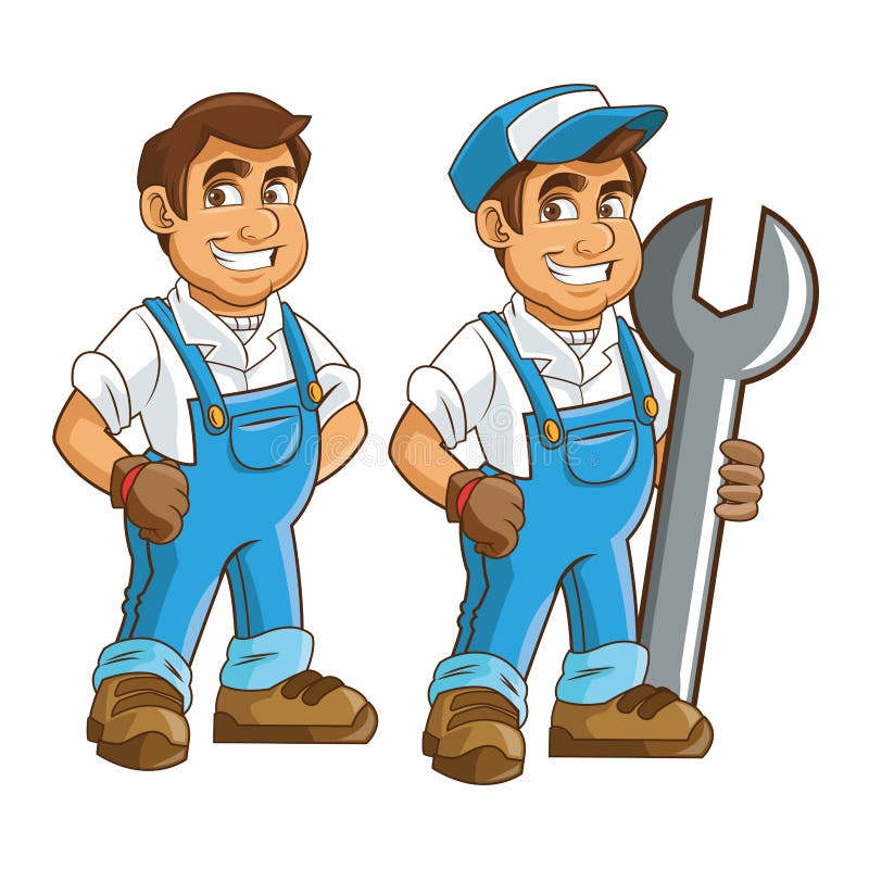 Plumbing Service. Plumber Cartoon Design. Graphic Stock Illustration ...