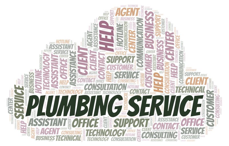 Plumbing Service Word Cloud. Stock Illustration Illustration of card