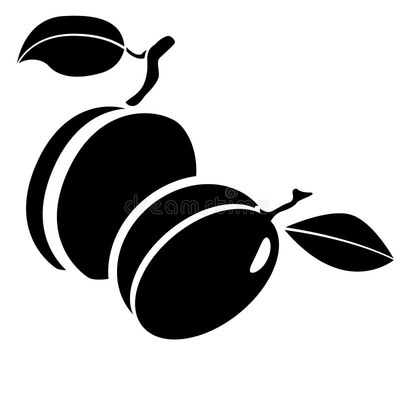 Three Plums Leaf Stock Illustrations 44 Three Plums Leaf Stock