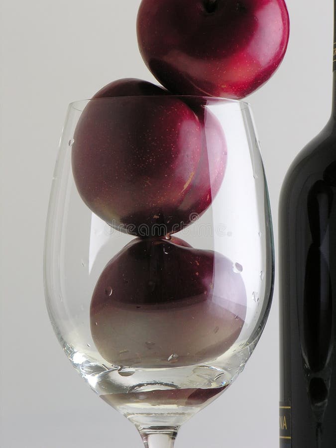 Plums and Wine stock image. Image of fruits, winery, plums 2989915