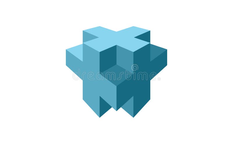 Download 3d Plus Symbol In Perspective Stock Illustration ...