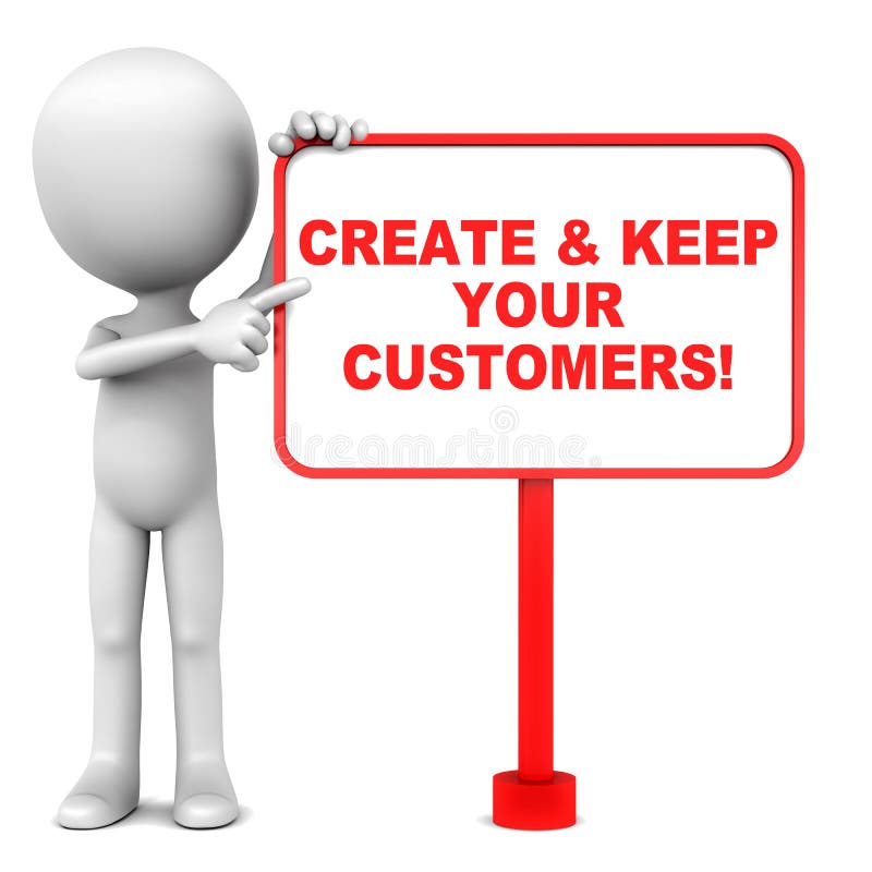 Plus de clients illustration libre de droits Plus de clients illustration libre de droits