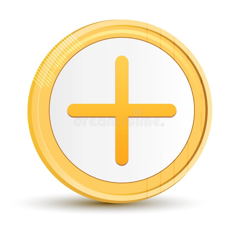 golden-plus-symbol-3d-render-shiny-metal-font-isolated-on-black