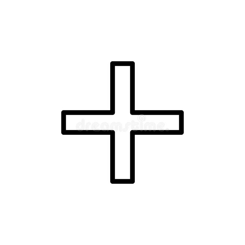 Plus szyldowa ikona Może używać dla sieci, logo, mobilny app, UI, UX ilustracja wektor Plus szyldowa ikona Może używać dla sieci, logo, mobilny app, UI, UX ilustracja wektor
